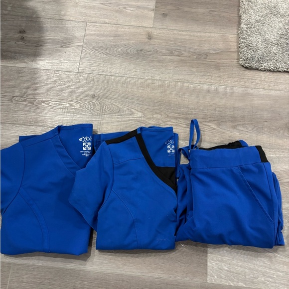 Royal Blue Scrub Set - Picture 1 of 4